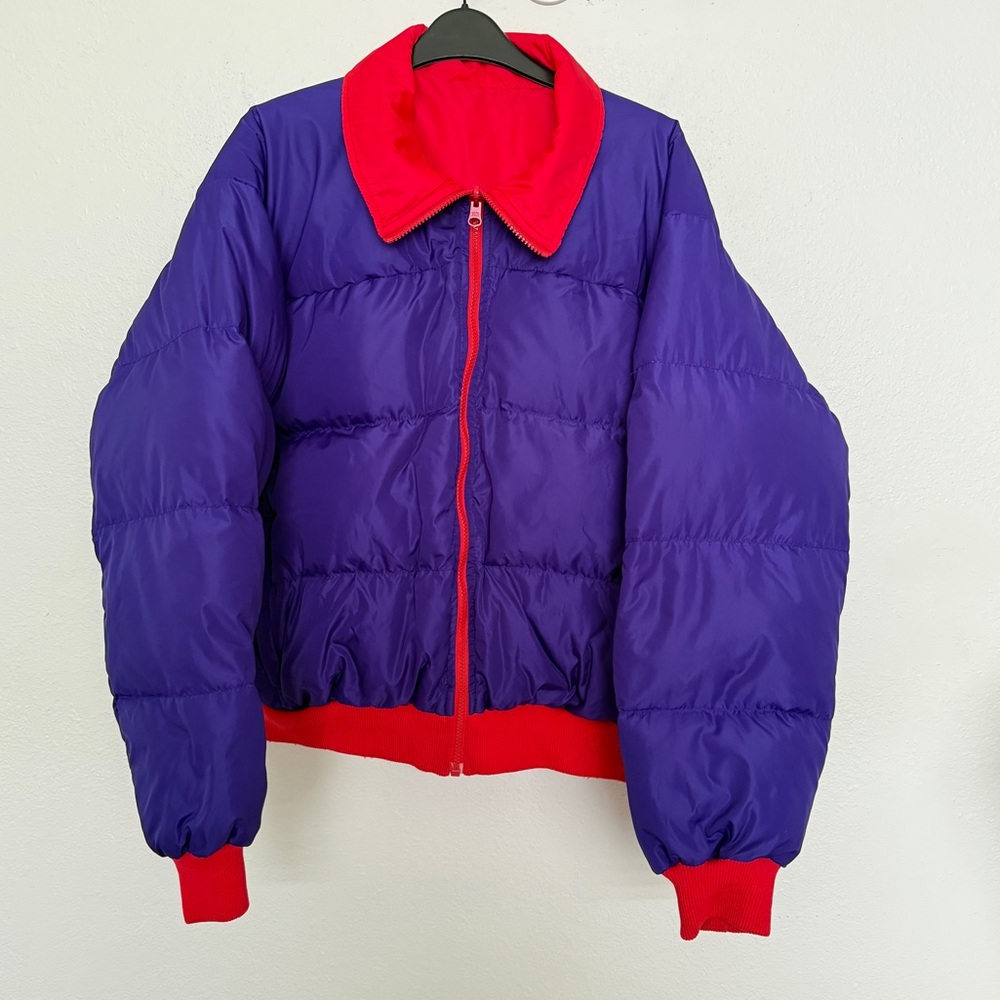 True Vintage 90s Columbia Reversible Down Puffer Ski Jacket Men’s L